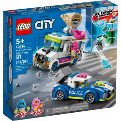 Klocki LEGO 60314 - Policyjny pościg za furgonetką z lodami CITY